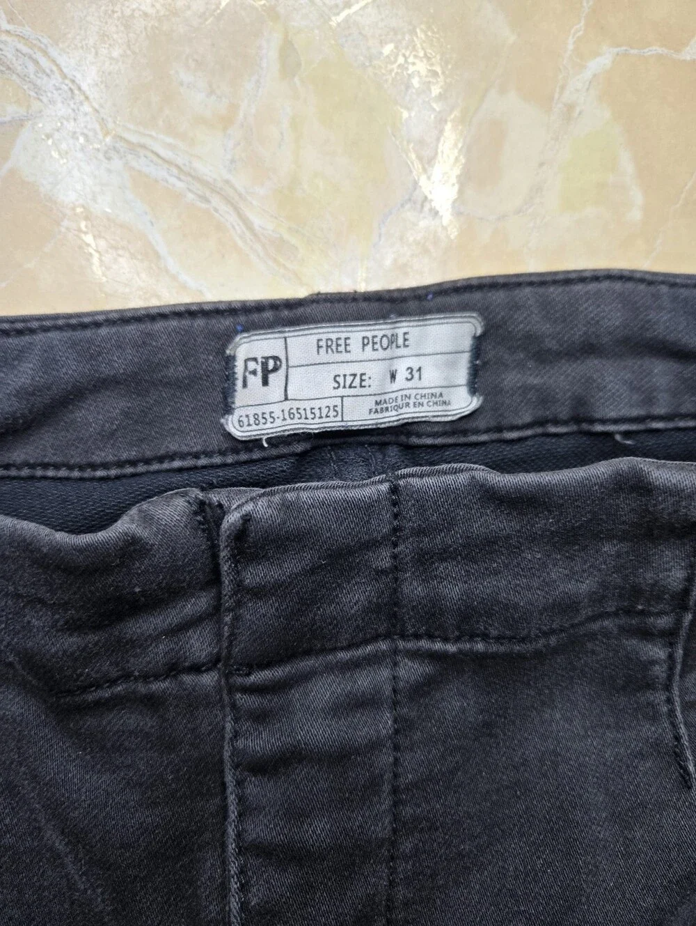Free People Womans Black Jeans
